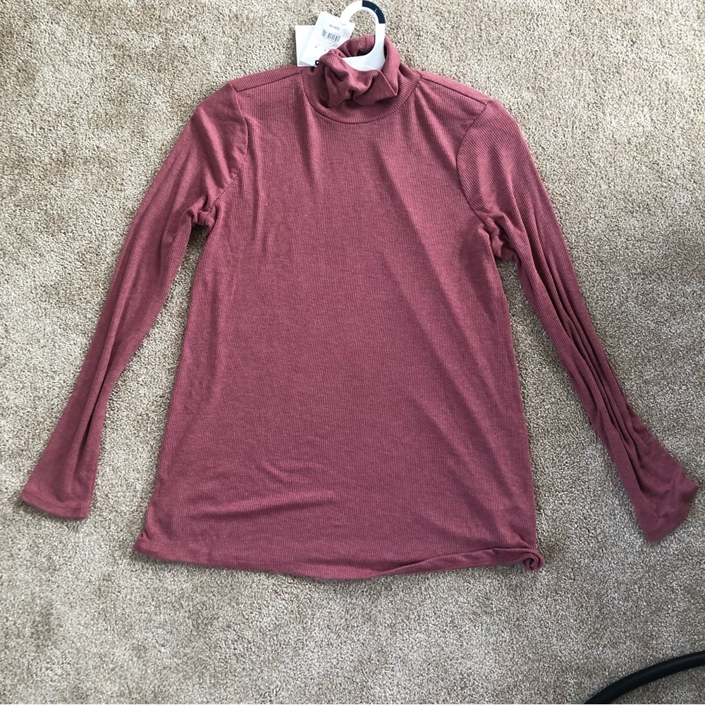 Dusty Rose The Nines by Hatch Turtleneck Top